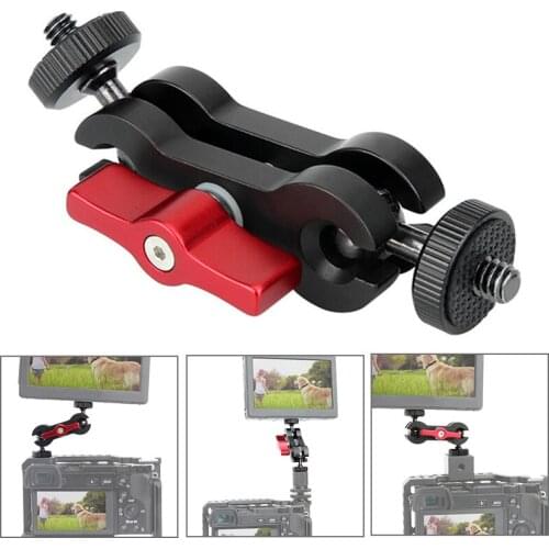 Double Ball Head Magic Arm Mount Clamp Bracket Adapter Support for SLR Cameras NK-Shopping