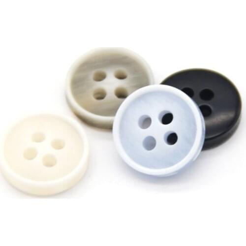 HENGC 13mm Pattern Resin Shirt Decorative Round Buttons For Clothing Cardigan Doll Mini Sewing Accessories DIY Crafts Wholesale