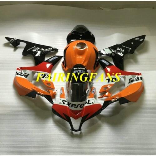 Injection Fairing kit for HONDA CBR600RR F5 07 08 CBR 600 RR CBR 600RR CBR600 2007 2008 Red orange Fairings set+gifts HJ44