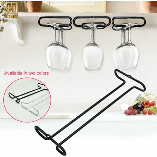 Creative Wine Cabinet Upside Down Cup Holder Display Black White Goblet and Red Wine Cup Storage Rack Bar Kitchen Cup Hanger