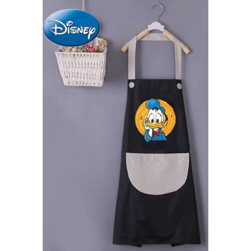 Disney Cute Household Kitchen Apron Womens Waterproof and Oil-proof Fashion Adult Work Clothes for Men
