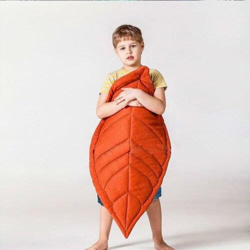 2018 Summer new 3 colors Newborn Baby Leaf Shape Soft Crawling Carpet 110*55cm Baby Padded Play Mat For Kids Room Decoration