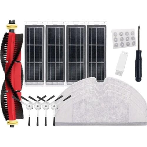 Side Brush Filter Kit for Xiaomi Roborock S5 T6 T7 P5 Vacuum Cleaner Activated Carbon Adsorption Filter