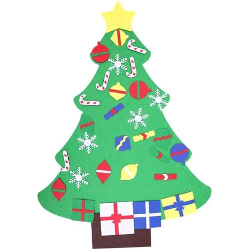 New Year Gifts Kids DIY Felt Christmas Tree Decorations Christmas Gifts for 2020 New Years Door Wall Hanging Ornaments