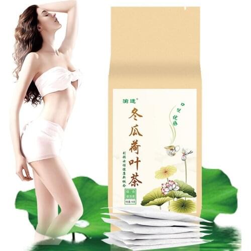 Rose white gourd lotus leaf tea deoiling refreshing combination bag tea refreshing breath