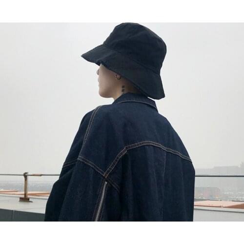 Fishermans Hat Man Summer Hip Hop All-match Korean Sunshade Outdoor Bucket Cap Women Pure Color Flat Top Men Fisher Hats H7323