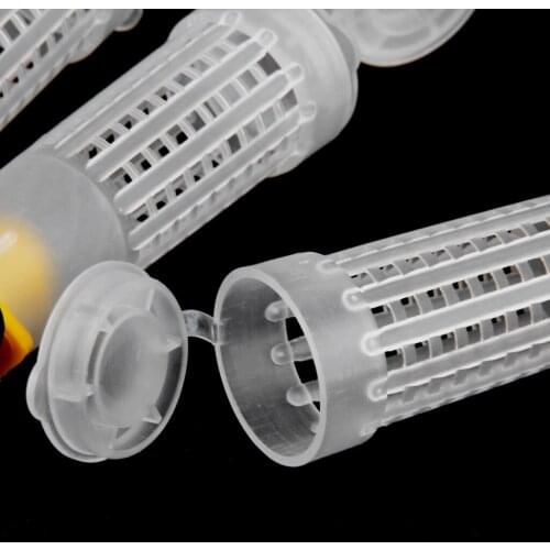 Beekeeping Queen Bee Cage Cover Rearing Cup Hair Roller Trap for Beekeepers Set of Cell Fixtures,Roller Cages, Cell Cup Holder