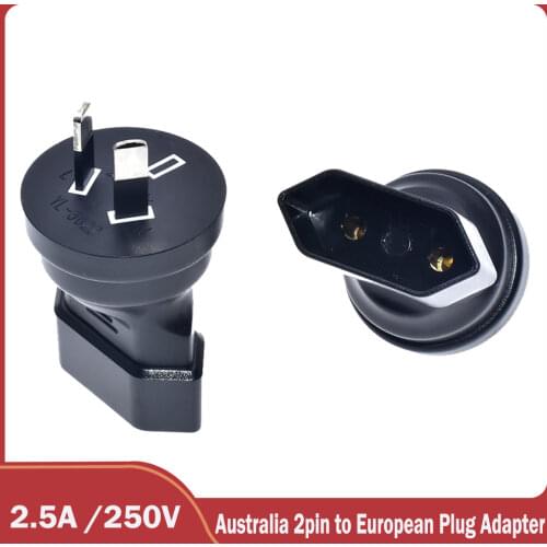 European Plug adapter,Australia to European Outlet socket,IEC Type I Adapter for UPS/PDU/APC, AU 2PIN to European Outlet socket