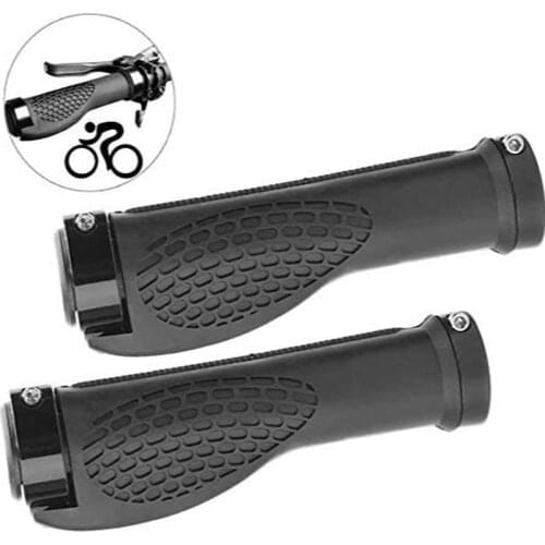 Bike Grips Mountain Bike Grips Rubber Bike Grips Bike Handlebar Grips 1Pair of Non-Slip Rubber Bicycle Handlebar Handles Cycling