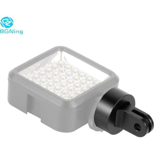 Tripod Screw to DSLR Camera Flash Cold Shoe Mount Adapter Aluminum Alloy for GoPro Hero 7 6 Session Fusion LED Light Hot Shoe