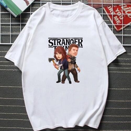 Funny Movie Stranger Things Harajuku T Shirt Mens Upside Down Eleven Graphic Tops Kawaii Cartoon Graphic T Shirts Unisex Tee