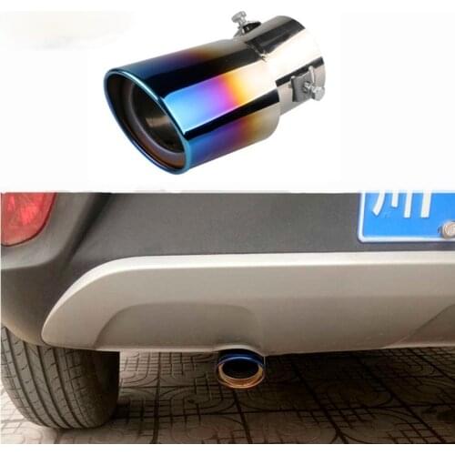 Stainless Steel General Motors tailpipe exhaust pipe silencer Automotive Universal RoastEd Blue