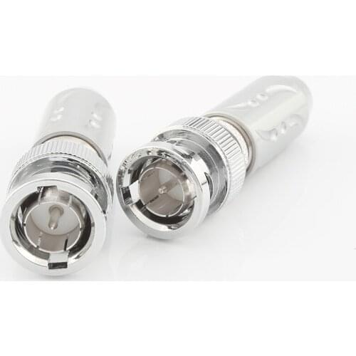 Viborg VD302R Pure Copper Rhodium Plated BNC plug BNC Male Plug BNC Video Cable Adapter HD SDI Connector 75-5 BNC Connector
