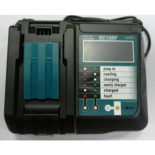LCD Screen Japan 14.4V/18V 3.5A Li-Ion Battery Charger for Makita 14.4V/18V BL1830 BL1815 BL1430 DC14SA DC18SC DC18RC DC18RA