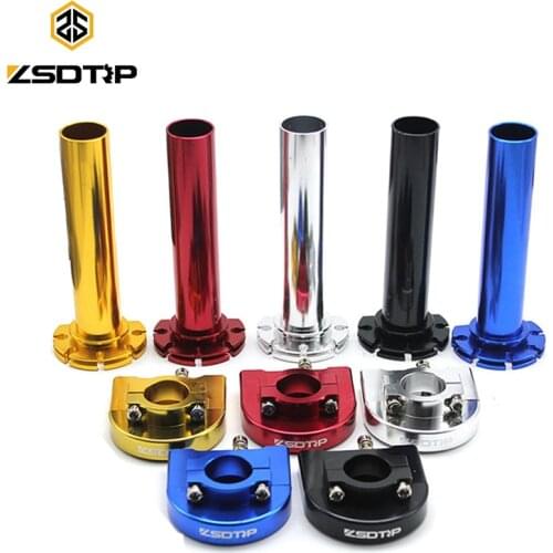 ZSDTRP Aluminum Grip Throttle Motorcycle Handle Bar Grip Throttle Assist CNC Alloy Twist Gas Handle for KTM