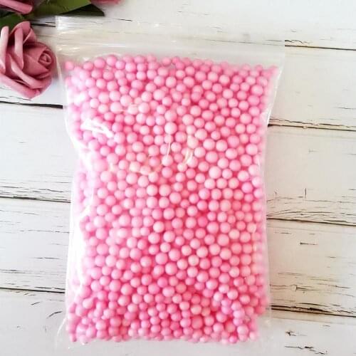 13g/bag 7-9mm Mini Colored Slime Beads Polystyrene Foam Slime Balls DIY Rainbow Foam Bead