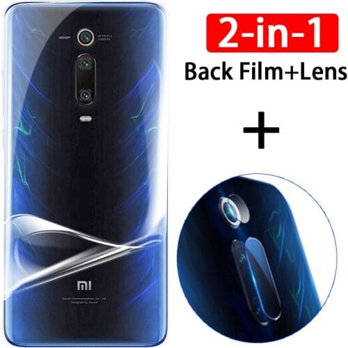 2 in 1 Back Full Protector on for Xiaomi Mi 9T Pro Mi9 9 T Pro Mi9t Mi9tpro xiomi 9tpro Soft Hydrogel Film Camera Lens not glass