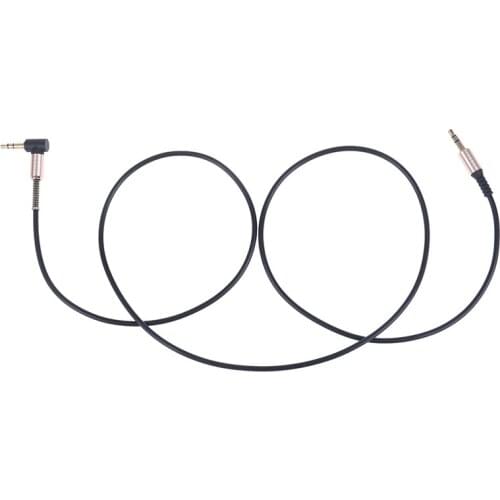 3.5mm Male to male aux cable cord L right angle car audio headphone jack 1M
