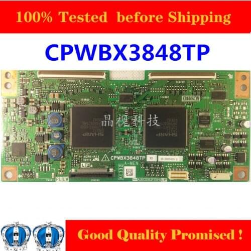 3848TP Tcon Board for SHATP TV Original TCON Board CPWBX3848TP Test Good Logic Board TV Card CPWBX 3848TP Equipment for Business
