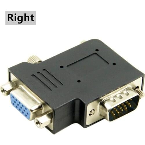 90 Degree Angled VGA SVGA Male To Female extension Adapter
