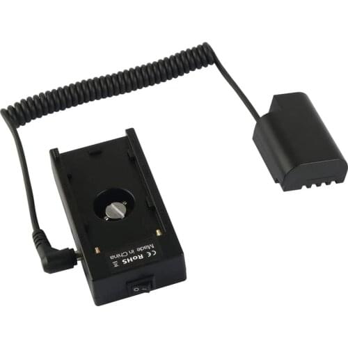 Fomito NP-F970 F960 F750 F770 F550 Battery Adapter Replacement DMW-AC8 AC Power Adapter to DMW-BLF19 Dummy Battery for Panasonic