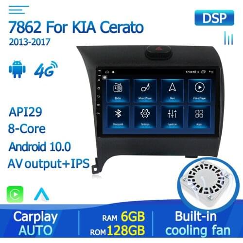 9"Android 10 6+128GB RAM Car Autoradio For Kia K3 Cerato Forte 2013 - 2017 3 YD Tuner Navi GPS Multimedia DVD Player Stereo SWC