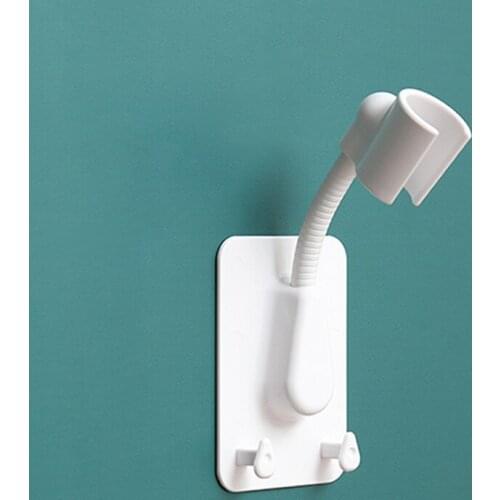 Household Universal 360° Adjustable Shower Head Bracket, Wall-mounted With Double Hook Bracket, SPA Bathroom Universal Bracket