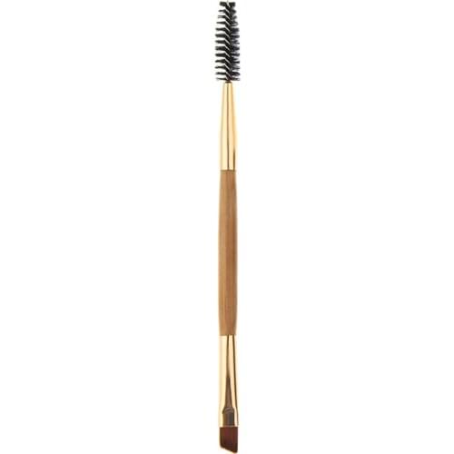 Double Head Eyelash Eyebrow Brush Bamboo Handle Cosmetic Makeup Tool High-grade Accessories Women Make Up Brush