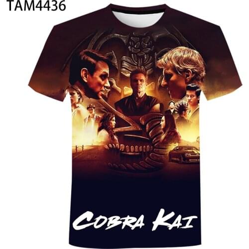 Cobra Kaikat 3D Printing Casual Round Neck Short Sleeve Fashion T-Shirt Men / Women High Quality Childrens Cartoon Harajuku Top