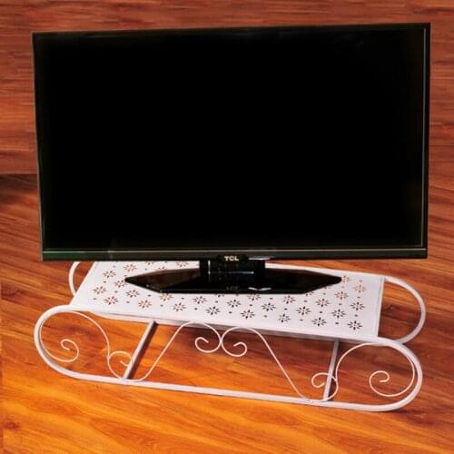 Metal TV Stand LCD TV Shelf Display Metal TV Bracket Metal Iron Shelf TV Holder Storage Holder