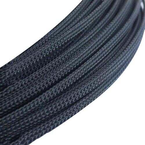 Textile sleeve nylon flame-retardant braided net tube bundle line fiber optic wire protection tube 4mm-20mm mesh tube