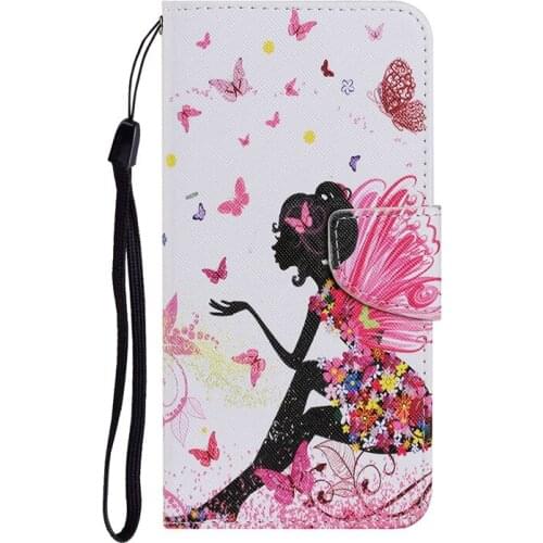 New Case on For Samsung Galaxy A02 A12 A02S EU Leather Flip Stand Phone Cover Cute Butterfly Flower A022 A025 A125 Capa