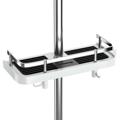 Bathroom Shower Shelf, No Drilling Shower Holders Storage Shower Caddy Hanging Bathroom Organiser for Shower Head Hook