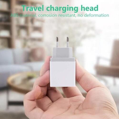 Durable Chargers Classic Delicate Texture 4 USB Travel Wall Charger 3A Mobile Phone Fast Charging Charger EU Plug Adapter
