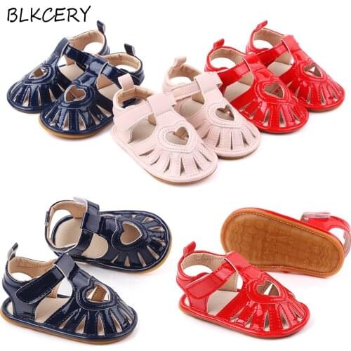 New Infant Baby Girl Sandales Newborn Bebes Summer Shoes Toddler Soft Rubber Sole Footwear for 1 Year Trainers Princess Sandalen