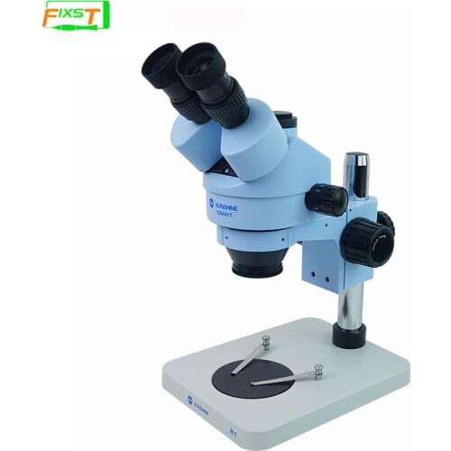SUNSHINE SZM45T-B1 HD trinocular stereo microscope 7-45 times continuous zoom mobile phone repair motherboard welding zoom
