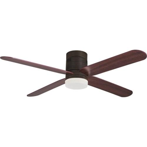 52 inch LED ceiling fan lamp with light remote control vantage fans lamps for bar living room bed room dropshiping four blades