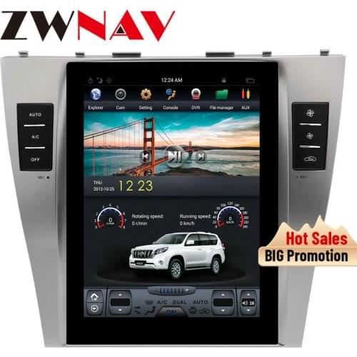 Tesla style Vertical big screen Android 8.1 Car gps radio Player For TOYOTA CAMRY 2007-2011 GPS navigation Wifi Head Unit no dvd