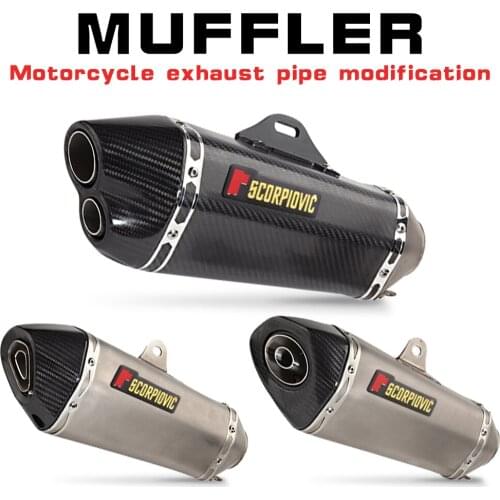 51mm Universal Modified Motorcycle Exhaust Pipe Small Hexagon Classic Silencer Type for TMAX530 F800GS ZXR650with DB killer