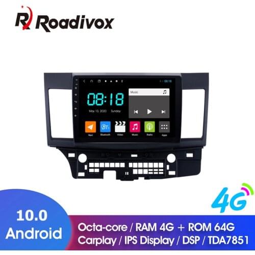 10.1" Android 10 RAM 4G ROM 64G for Mitsubishi Lancer 2008-2015 Car Dvd Gps Navigation Radio Multimedia Player Stereo Head Unit