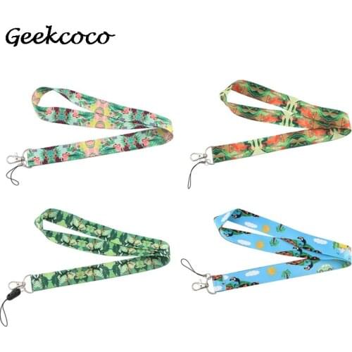 10pcs/lot J2010 Art illustration Cartoon Strap Neck Lanyards for keys ID Card Pass Gym Mobile Phone badge holder DIY Hang Rope