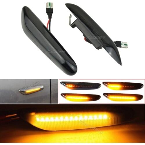 Led Side Marker Sequential Blinker Lamp Dynamic Turn Signal Light For BMW X1 X3 E46 E60 E61 E81 E82 E87 E88 E90 E91 E92 E93