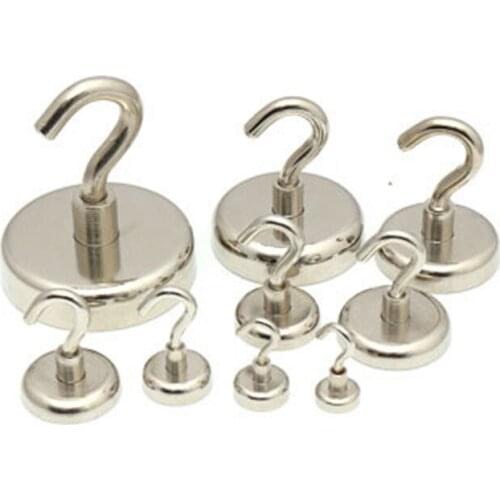 2PCs Strong Magnetic Hooks Heavy Duty Wall Hooks Hanger Key Coat Cup Hanging Hanger for Home Kitchen Storage Organization