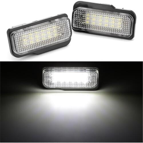 2PCS White LED License Plate Lights Lamp For Tesla Model S 2012-2016 Car License Plate Light