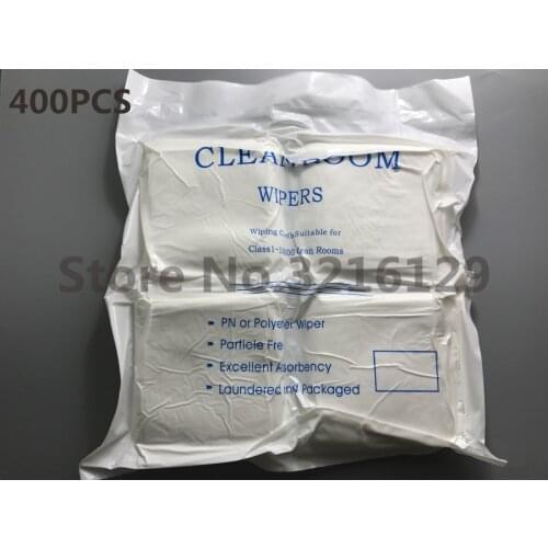 400pcs/Bag LCD Cleaning Room Wiper Polyester Wiping Cloth anti-static for Cellphone LCD touch screen camera glass refurbish