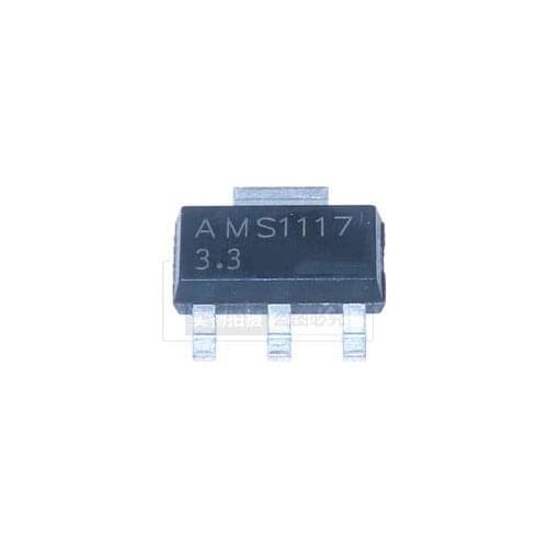 50pcs/lot AMS1117-3.3 1117-3.3 SOT89 SOT-89 SMD 3.3V Voltage Regulator ZJ In Stock