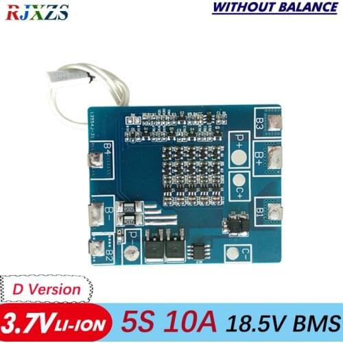 5S 10A 18.5V li-ion BMS PCM battery protection board bms pcm without balancing for LicoO2 Limn2O4 li battery