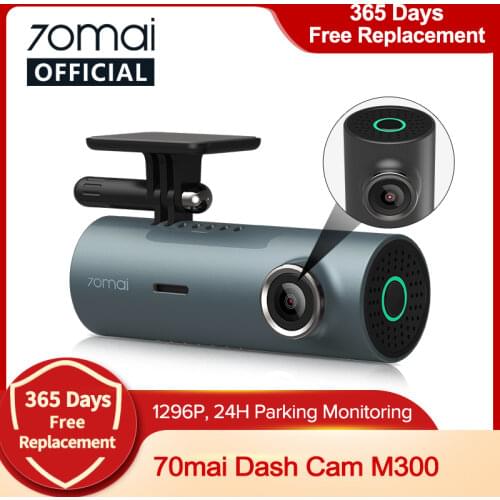 70mai Dash Cam M300 Car DVR 1296P Night Vision 70mai M300 Cam Recorder 24H Parking Mode WIFI & App Control