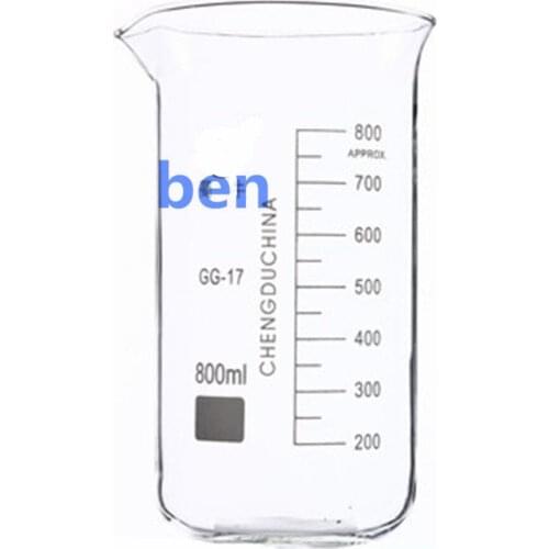 800mL Glass Beaker Tall Form New Chemical Lab Glassware borosilicate glass 3.3