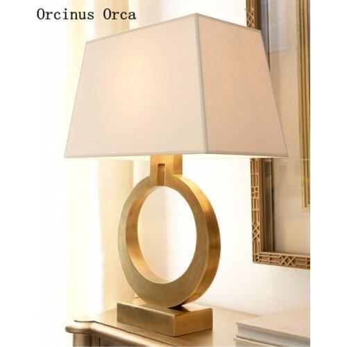 American Creative Classic Iron Table Lamp Bedroom Bedside Lamp Nordic Modern Simple LED Decorative Table Lamp free shipping